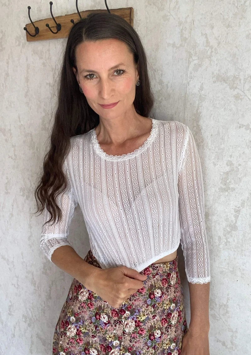 Dirndlbluse "feine Spitze"