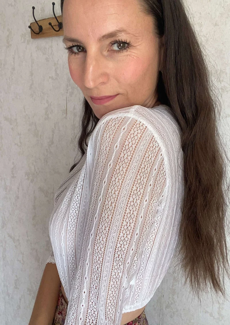Dirndlbluse "feine Spitze"