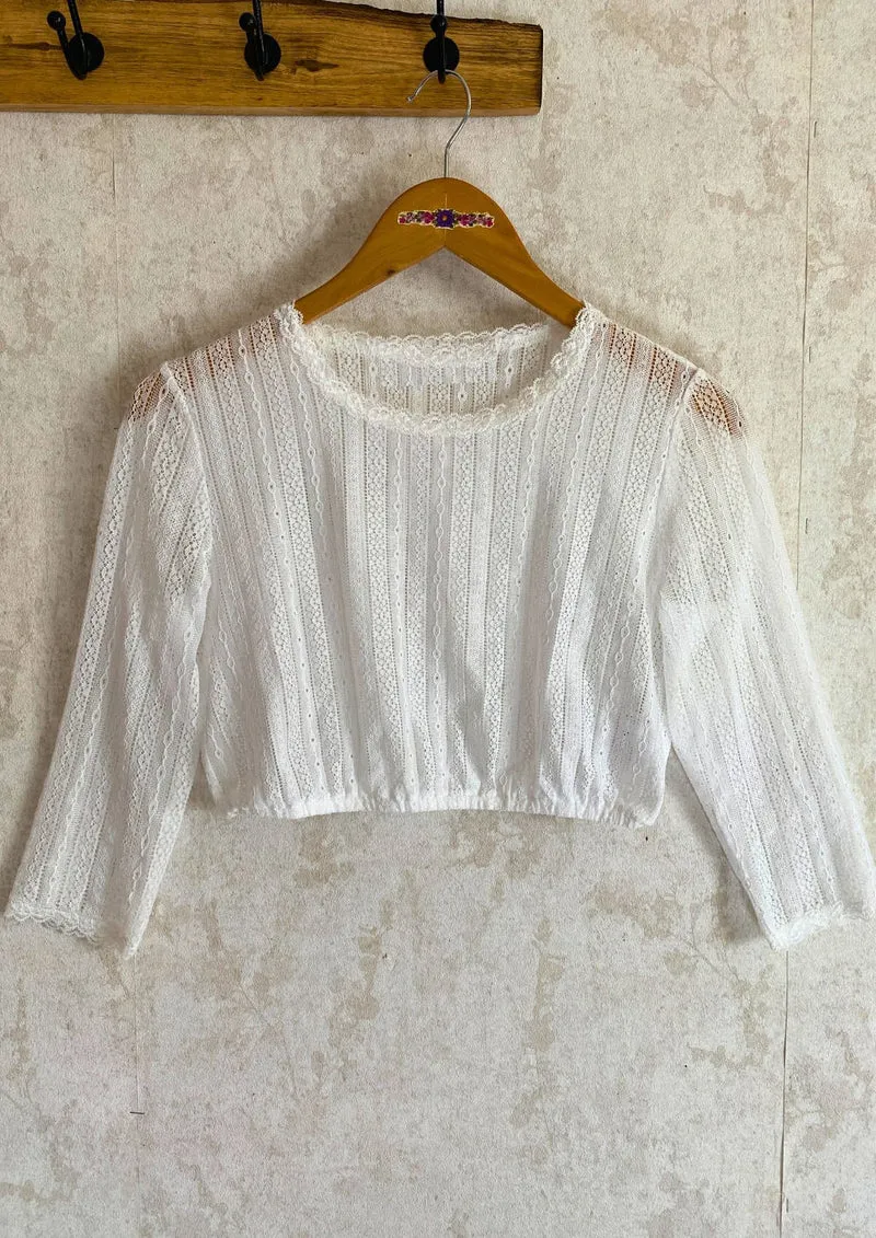 Dirndlbluse "feine Spitze"