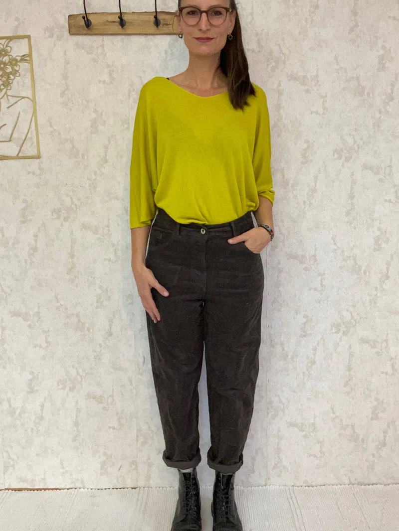 Cordhose camel braun
