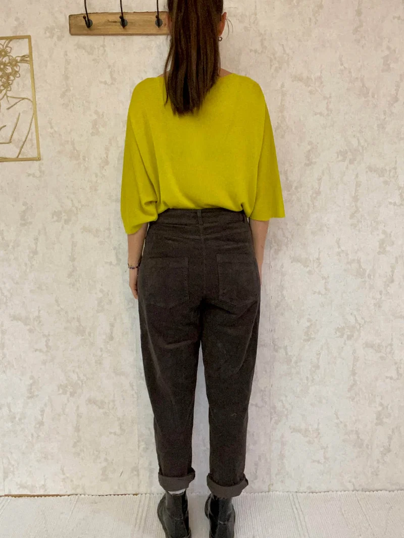 Cordhose camel braun