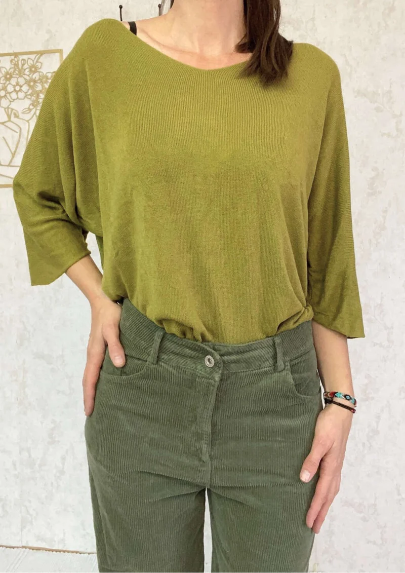 Outfit Kordhose khaki