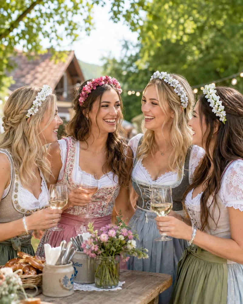 Blumen Haarreif "Elfe" - Schmaler Blütenkranz | Weiß