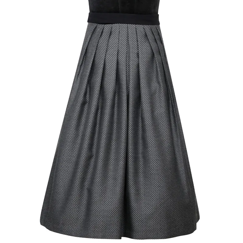 MarJo Dirndl Polling Schwarz Froschgoscherl Samt 70cm