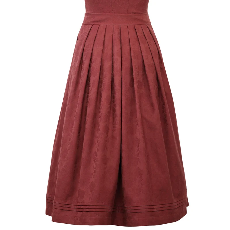 MarJo Dirndl Hochleiten Henna Gerader Ausschnitt 75cm