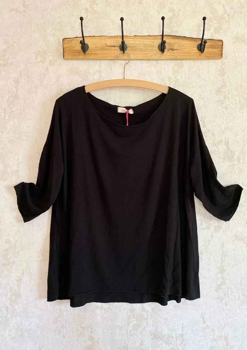 Basic Oversize Shirt schwarz