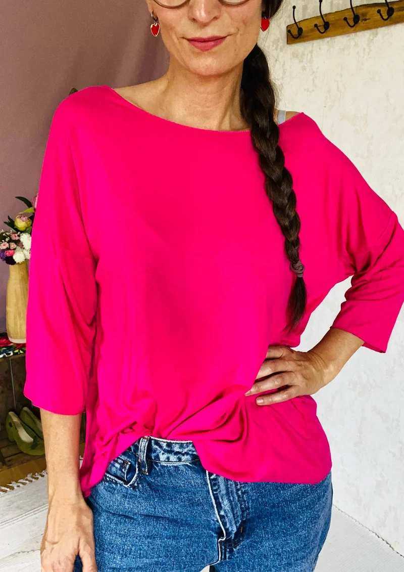 Edles Shirt Oversize in pink