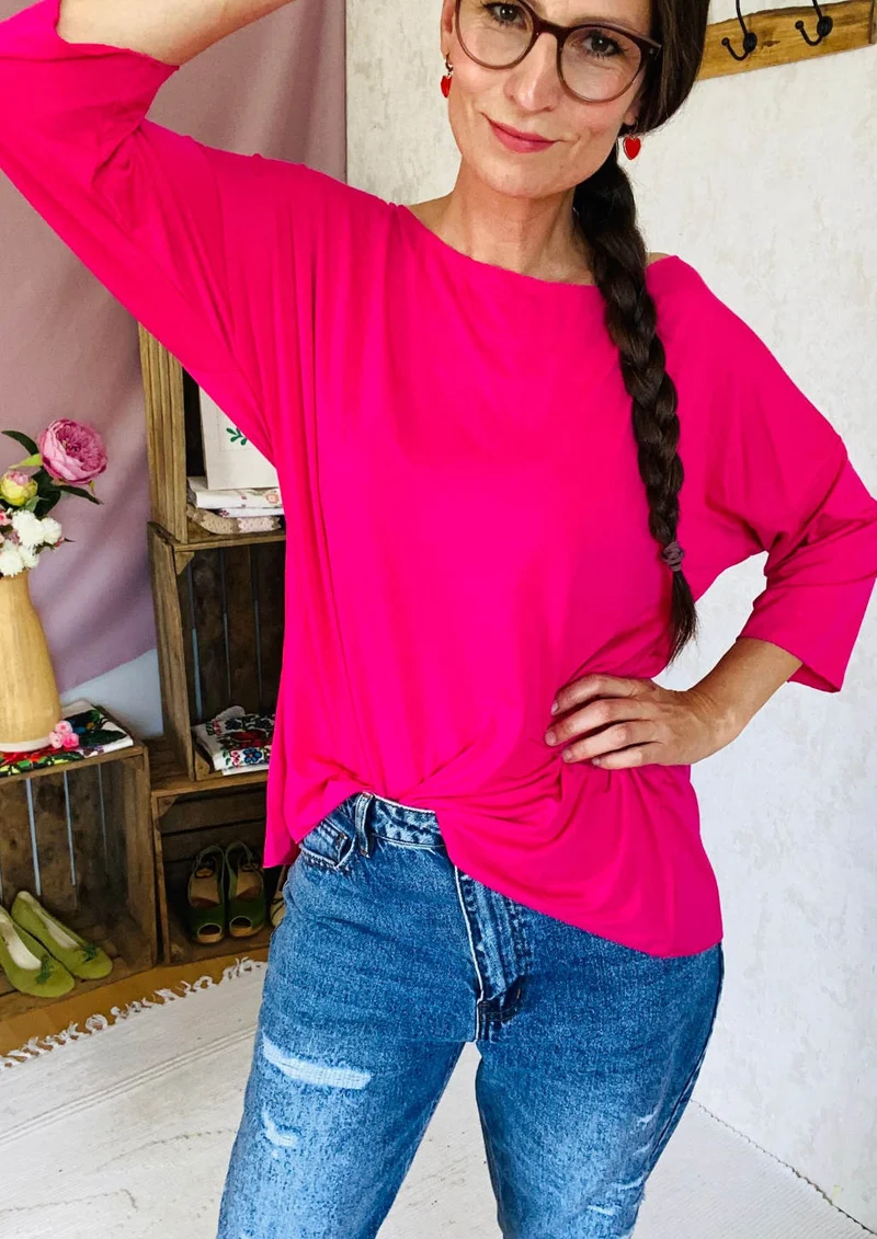 Edles Shirt Oversize in pink