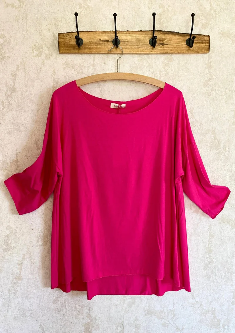 Edles Shirt Oversize in pink