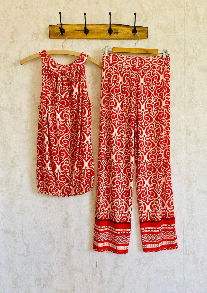 Rotes boho Outfit