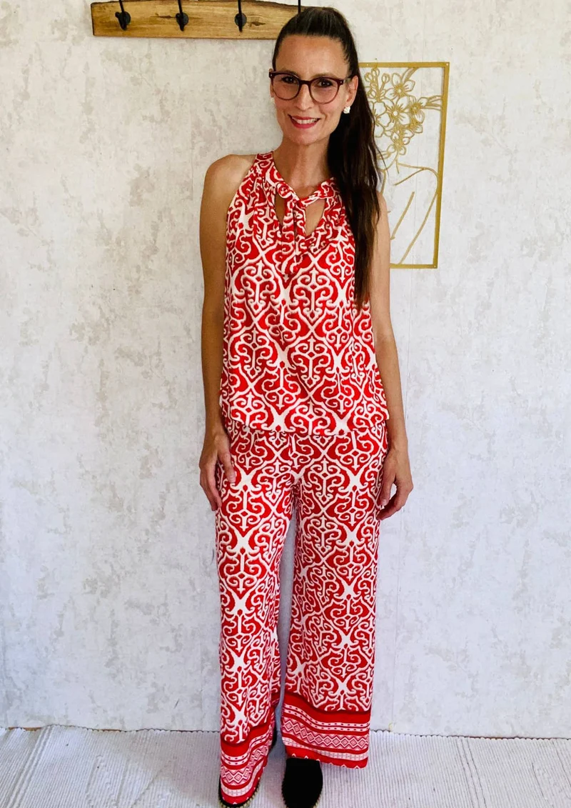 Rotes boho Outfit
