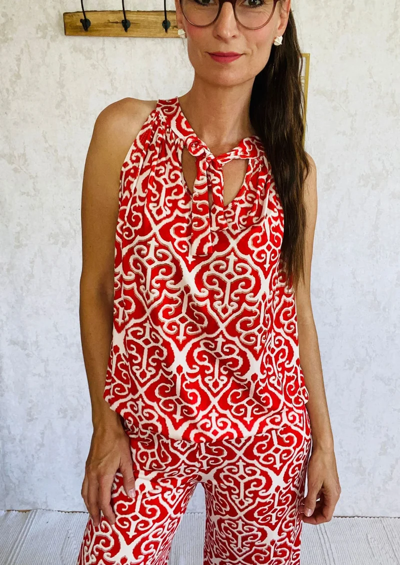 Rotes boho Outfit