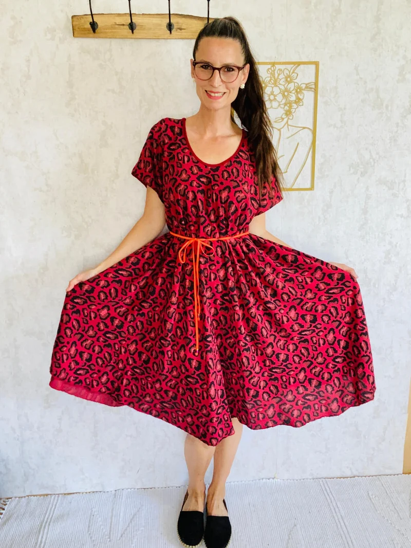 Leoparden-print Kleid