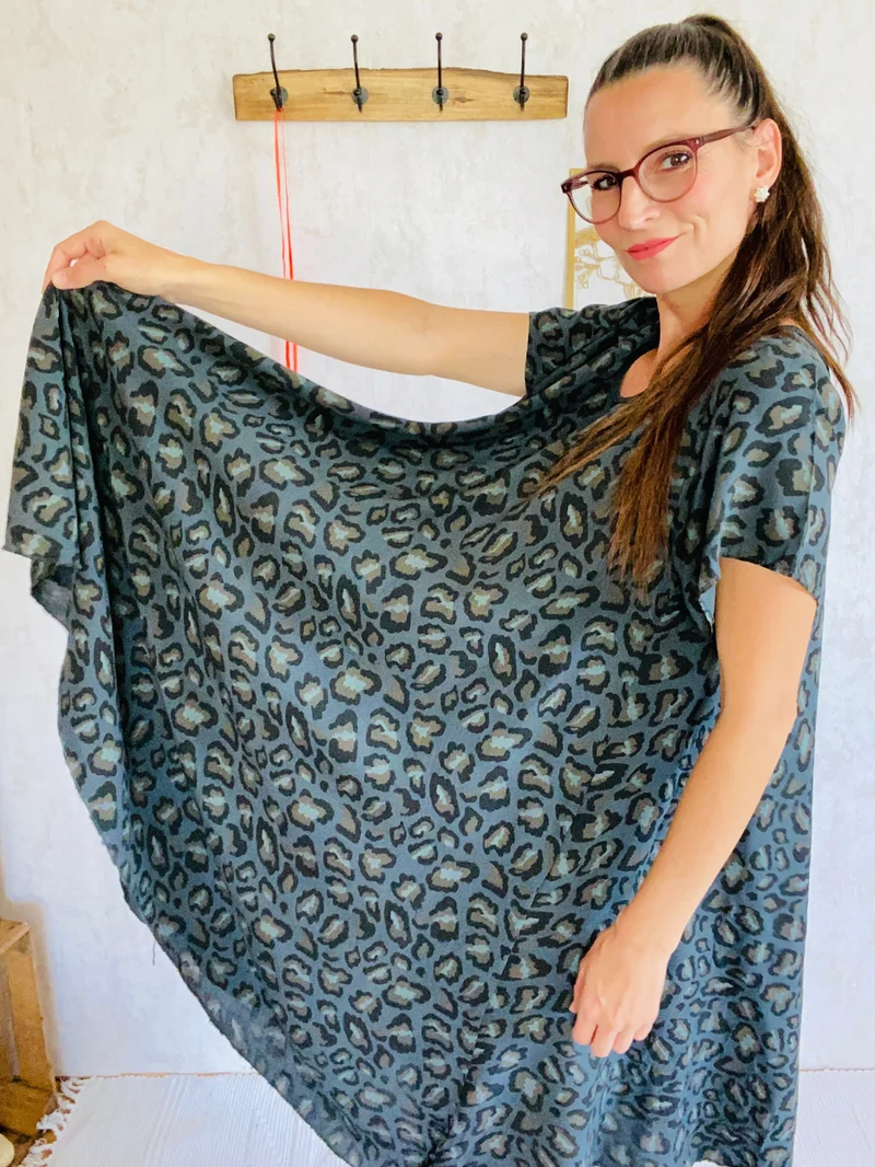 Leoparden-print Kleid