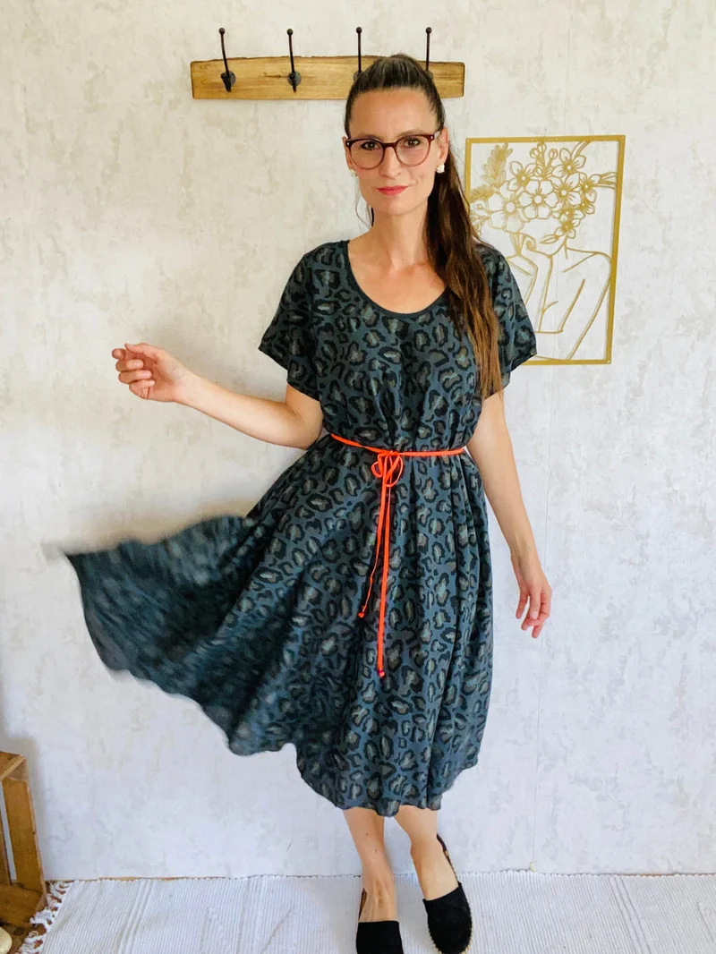 Leoparden-print Kleid