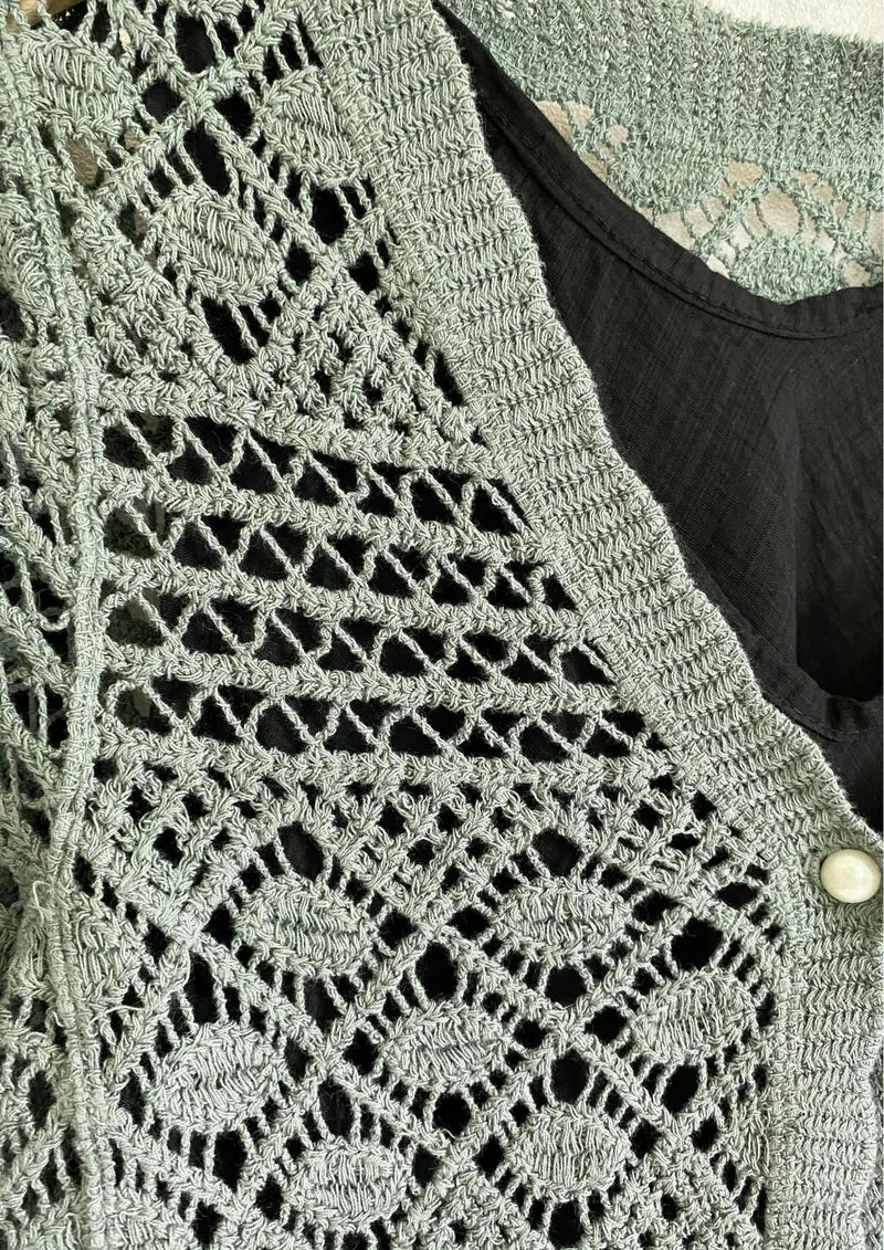 Häkel-Cardigan bunte Farben