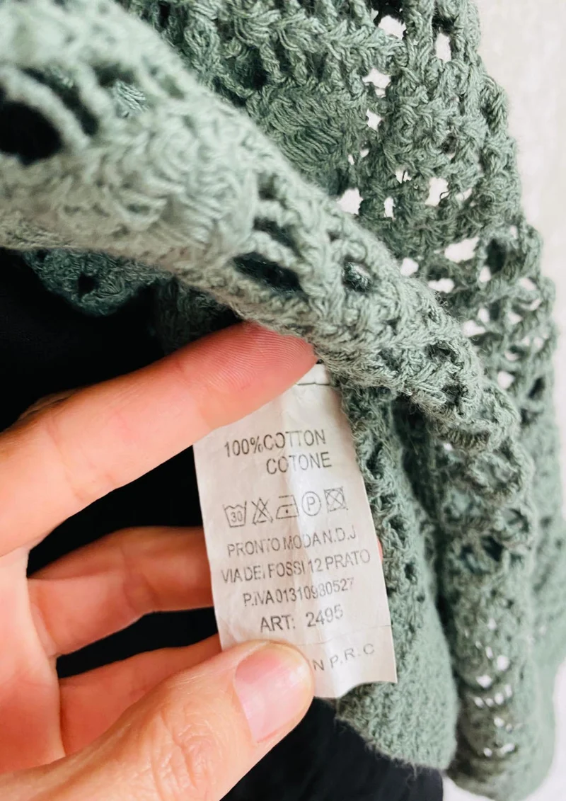 Häkel-Cardigan bunte Farben