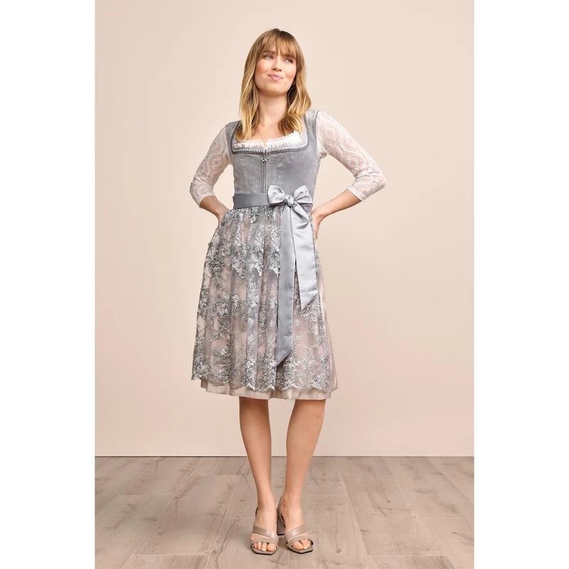 Krüger MADL Dirndl "Kyle" 415569 | Grau 60cm