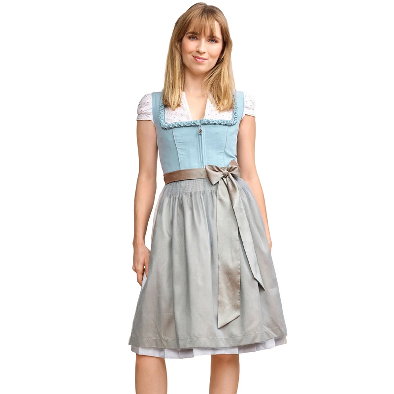 Krüger MADL Dirndl "Emmeline" 415769 | Hellblau 60cm