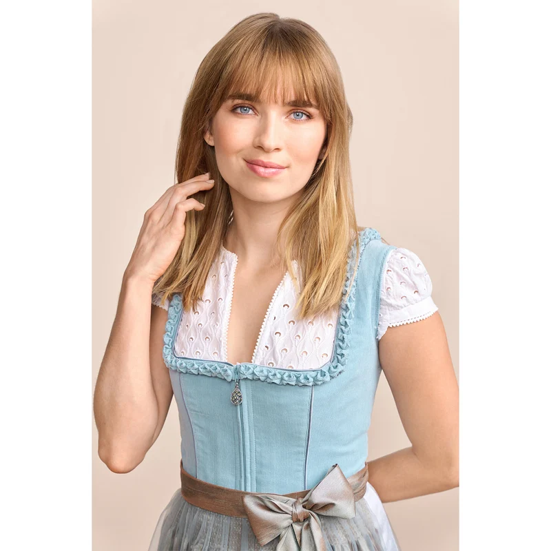 Krüger MADL Dirndl "Emmeline" 415769 | Hellblau 60cm