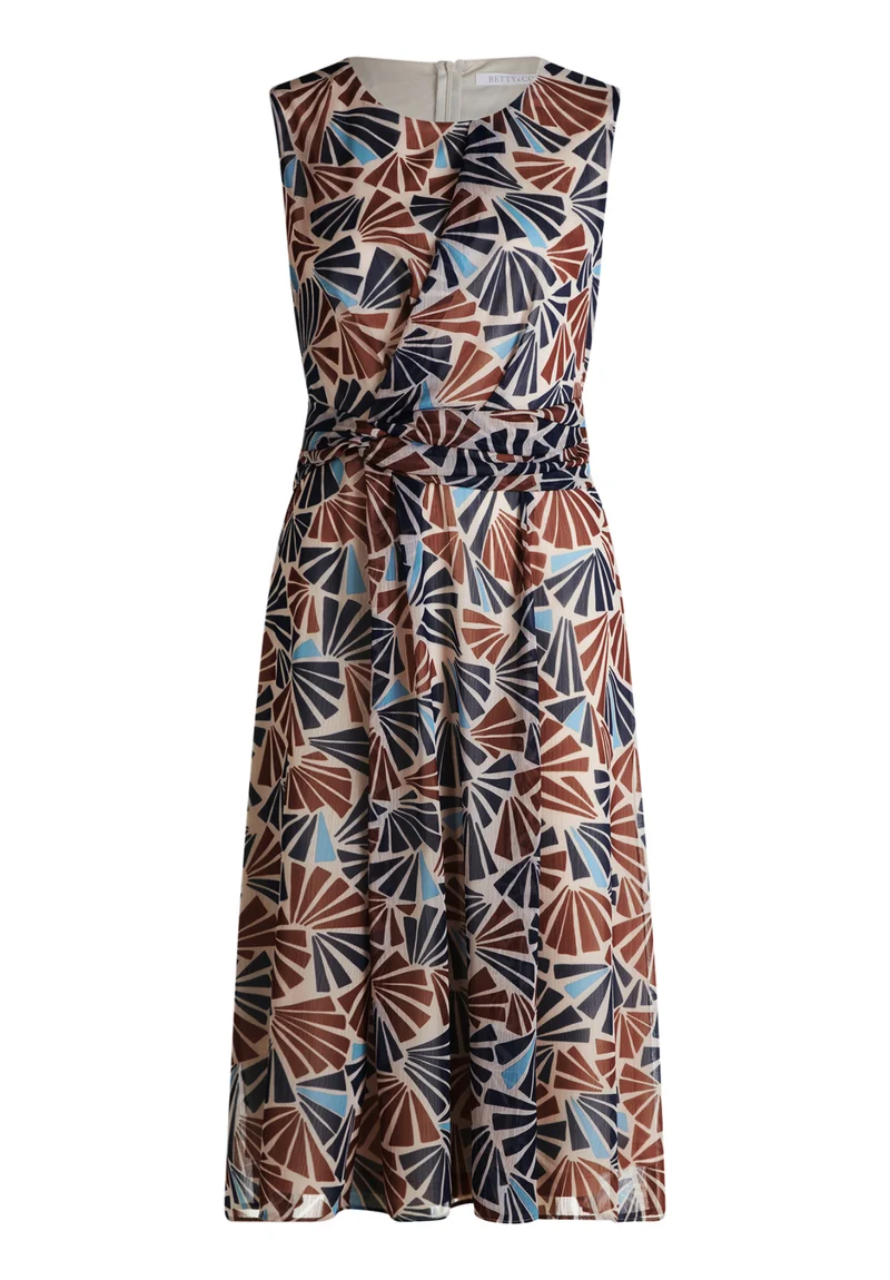 Midikleid mit grafischem Druck