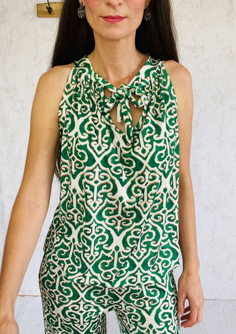 Grünes boho Outfit