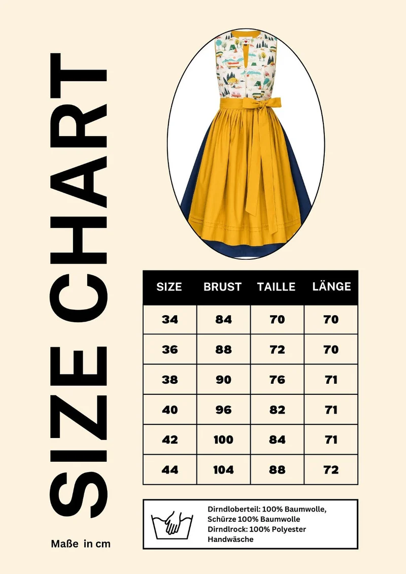 Retro Dirndl "camper"