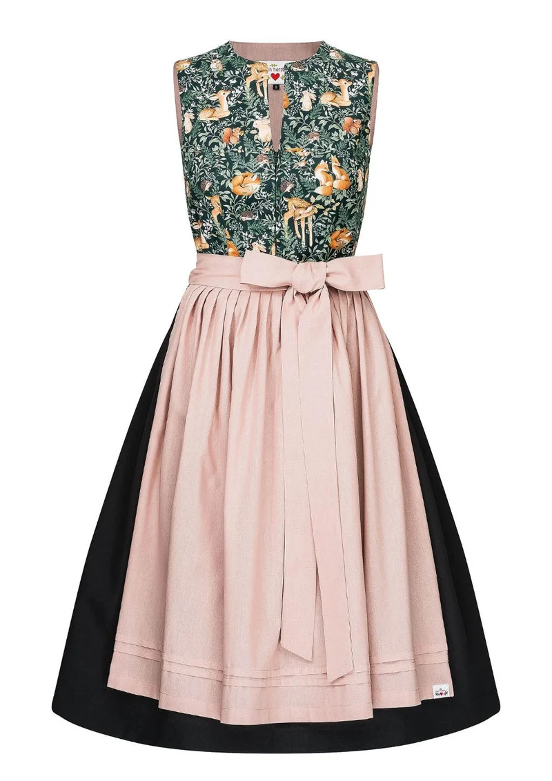Dirndl grün "Waldtiere"