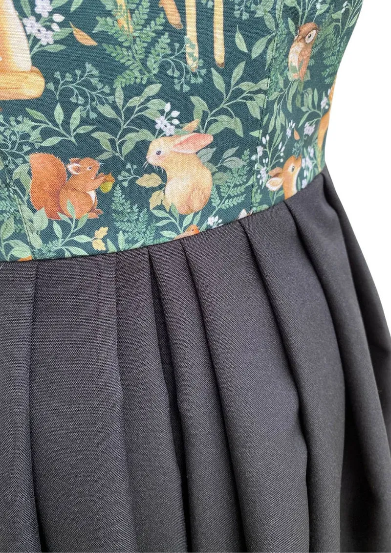 Dirndl grün "Waldtiere"