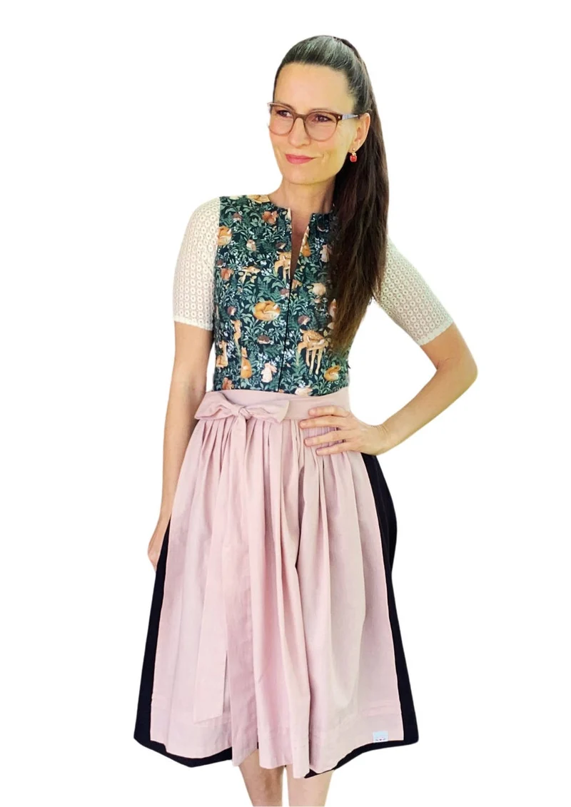 Dirndl grün "Waldtiere"