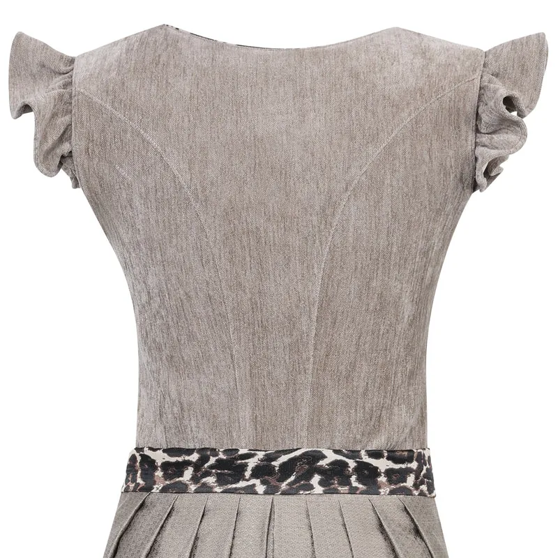 MarJo Dirndl Oberhofen Sand Leo Flügelarm Abnehmbar 70cm