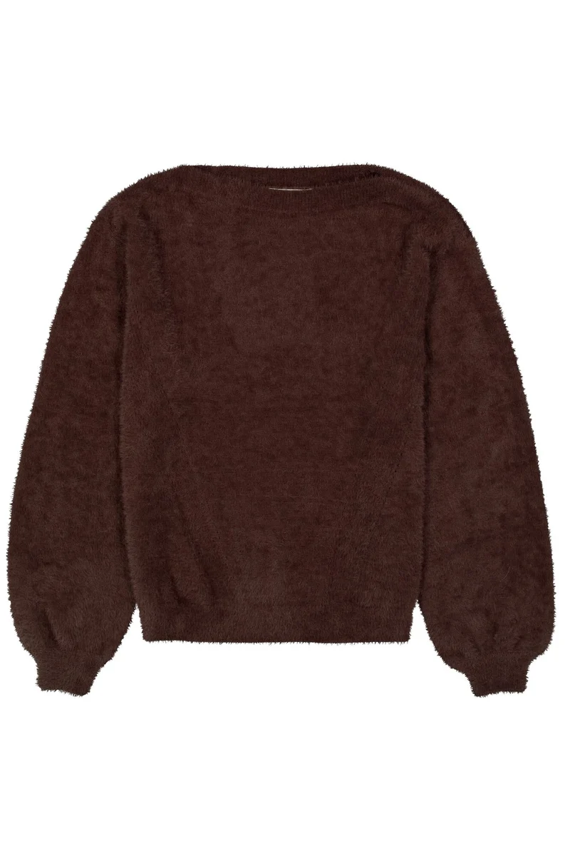 Pullover mit U-Boot-Ausschnitt