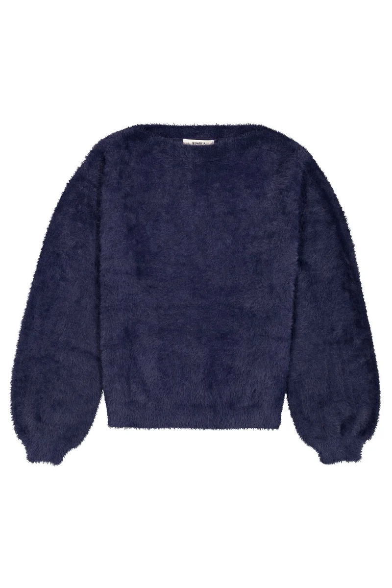 Pullover mit U-Boot-Ausschnitt