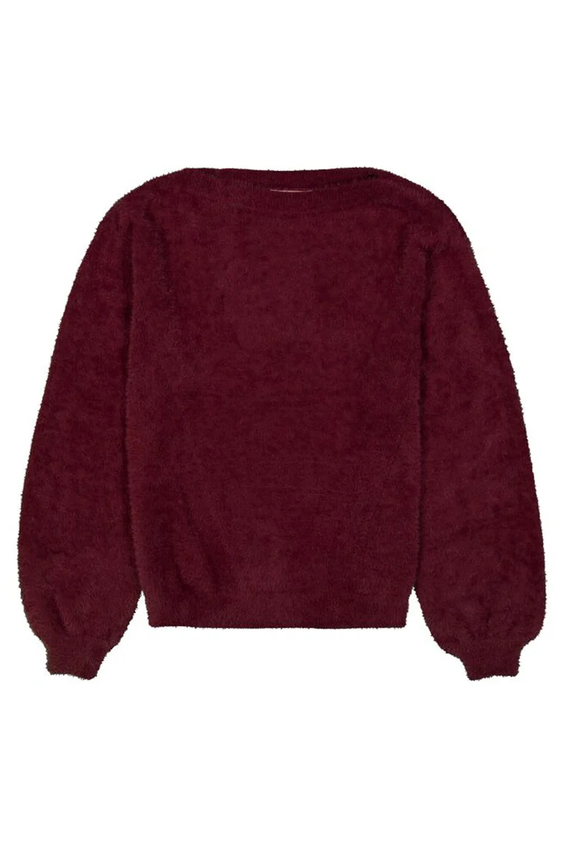 Pullover mit U-Boot-Ausschnitt