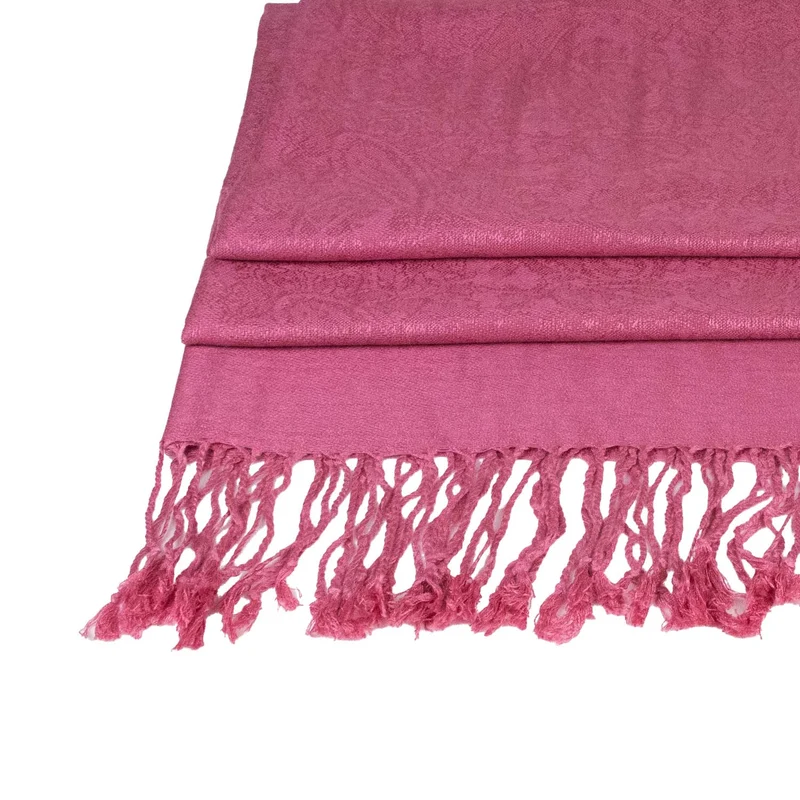 Halstuch aus Viscose - Stola Schal 185 x 70 cm | Rosé