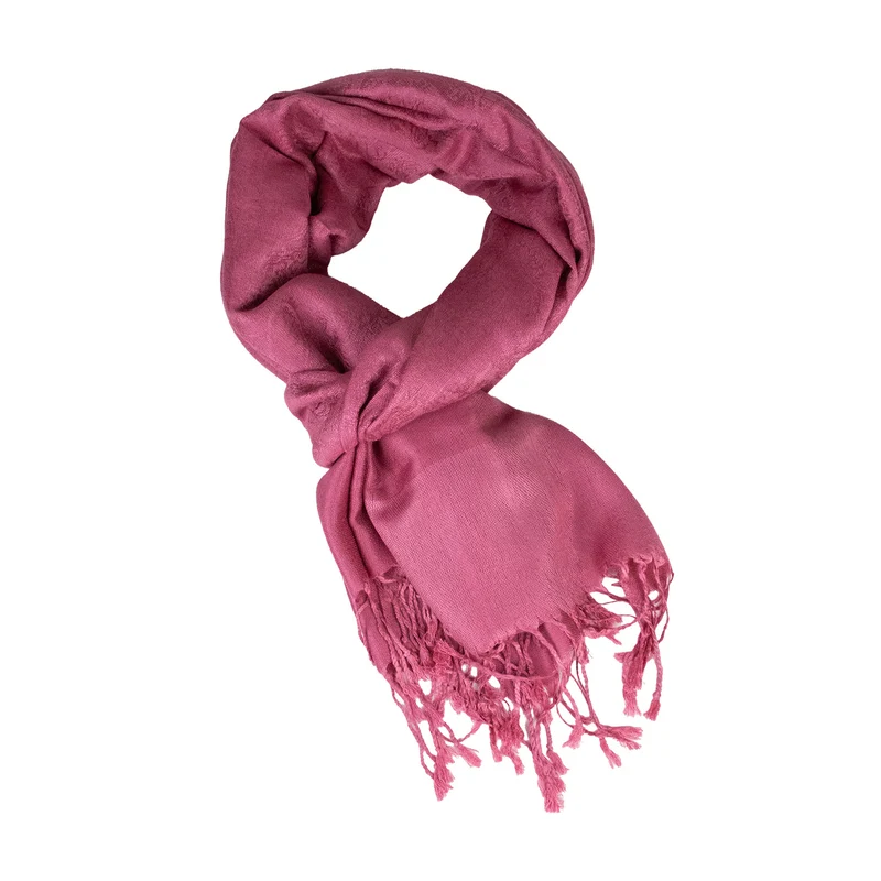 Halstuch aus Viscose - Stola Schal 185 x 70 cm | Rosé