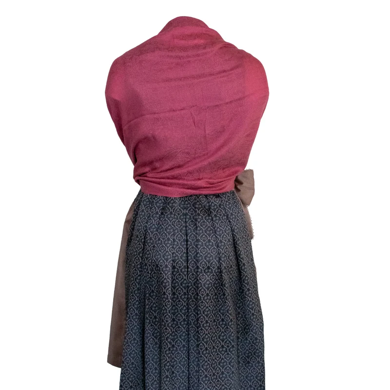 Halstuch aus Viscose - Stola Schal 185 x 70 cm | Rosé