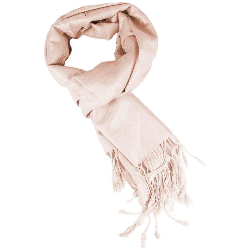 Halstuch aus Viscose - Stola Schal 185 x 70 cm | Hellbraun