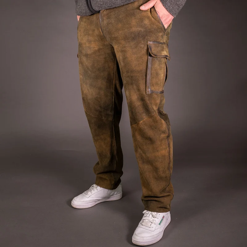 Datschi Trachten Lange Cargo Lederhose Ludwig Braun