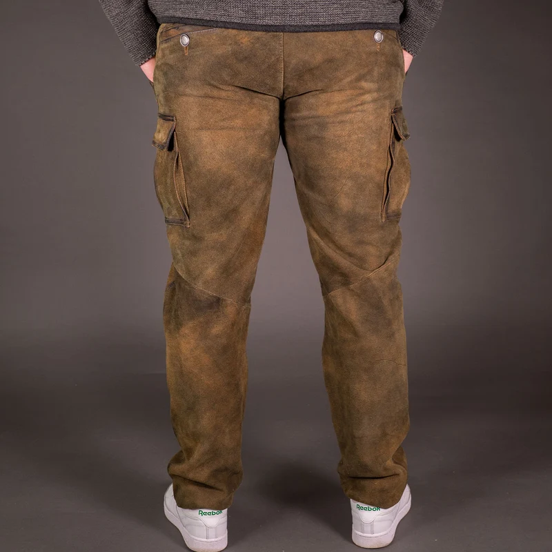 Datschi Trachten Lange Cargo Lederhose Ludwig Braun