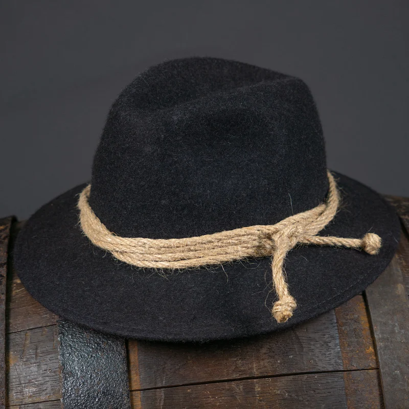 Gletscherhut Anthrazit Wolle