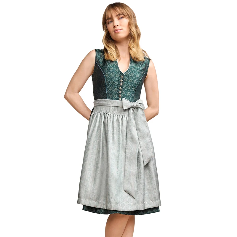 Krüger MADL Dirndl "Inja" 413569 | Dunkelgrün 60cm