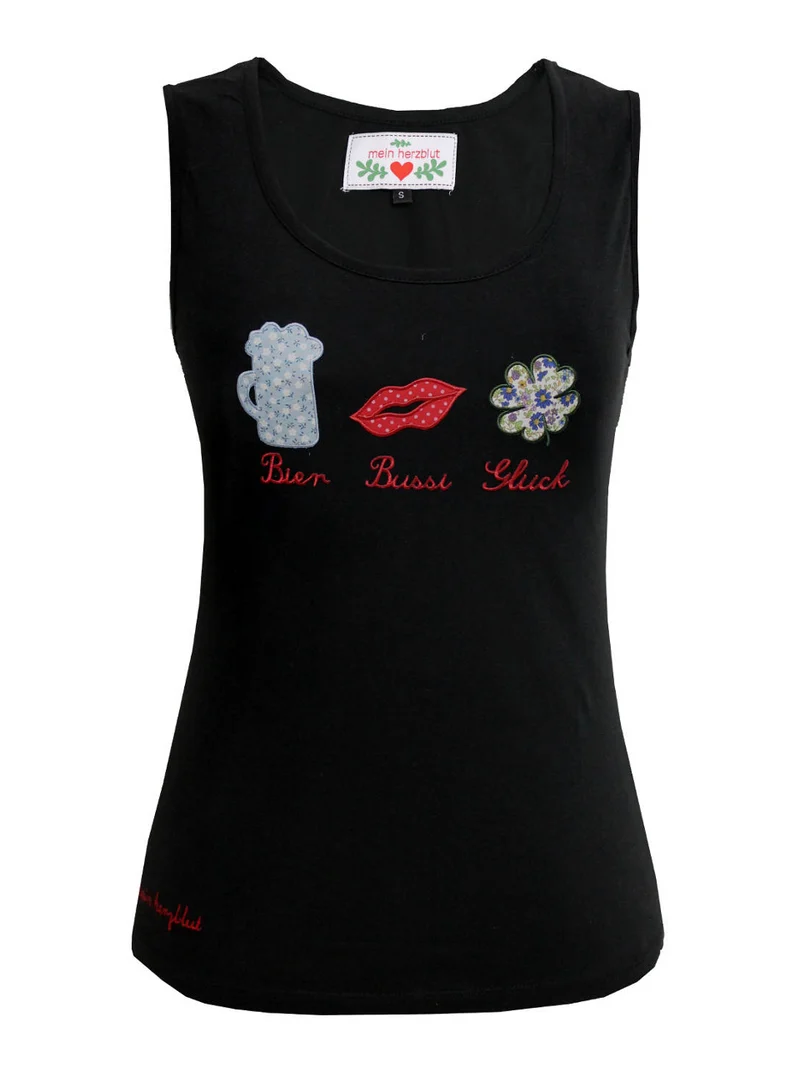 Tanktop Bier Bussi Glück 🍻😘🍀