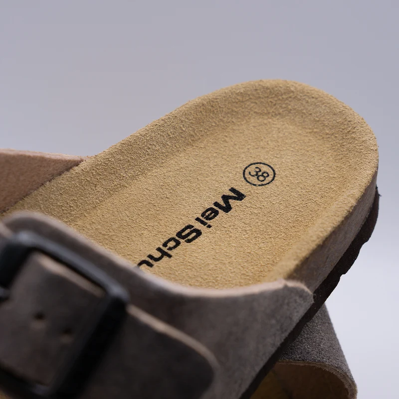 MeiSchua! Herren Trachten Sandalen Leder Pantoletten