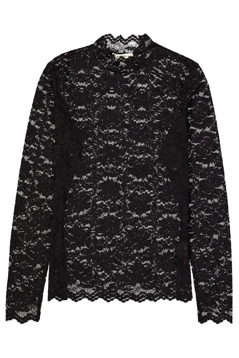 Langarmshirt aus Spitze