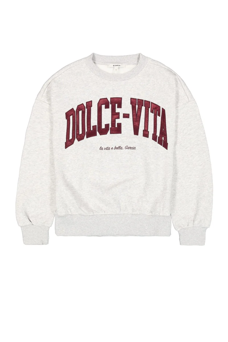Sweater mit Textdruck