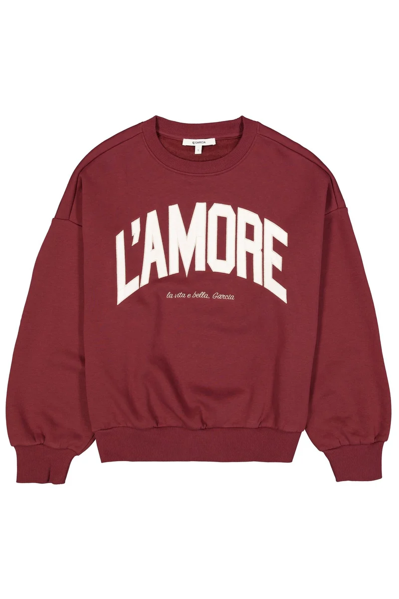 Sweater mit Textdruck