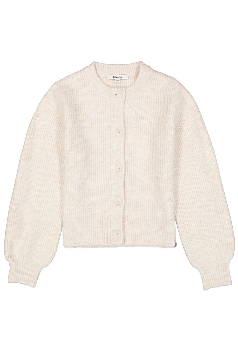 Strickjacke mit Melange-Effekt