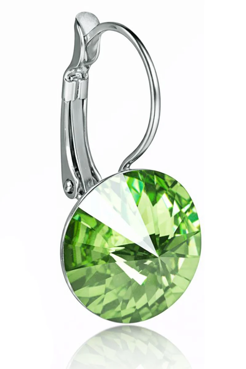 LUISIA® Ohrringe Rivoli mit Kristallen von Swarovski® - 12 mm | Peridot