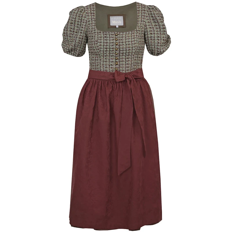 MarJo Dirndl Orchard Olive Halbarm 75cm Kollektion Ms_Wunderbar